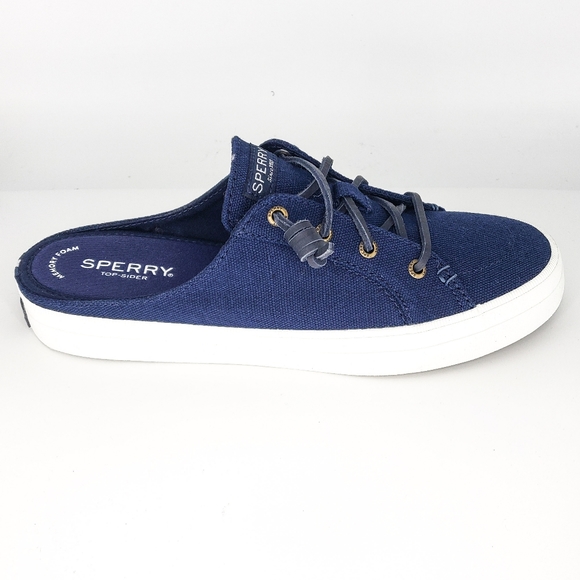 sperry canvas mules
